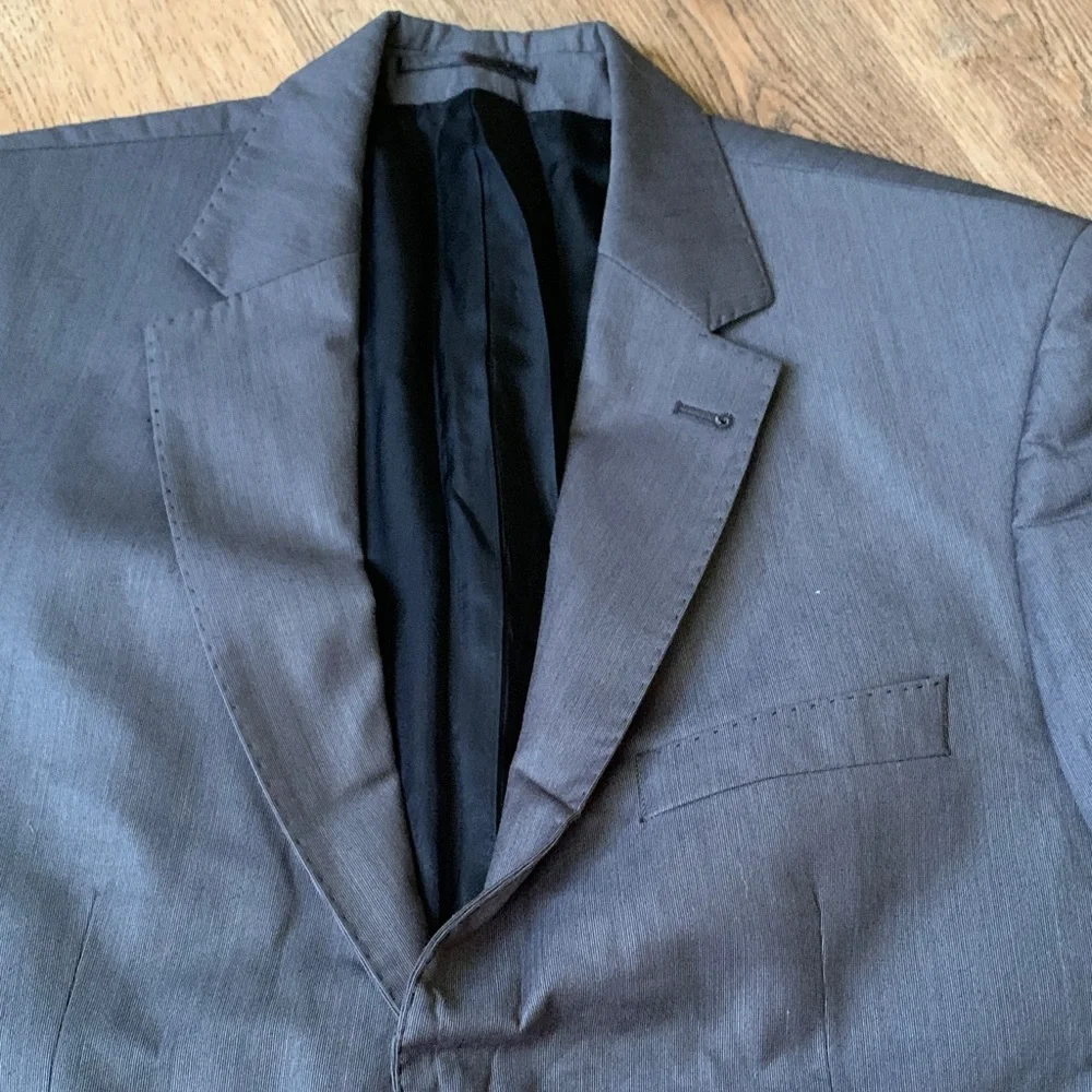 Levent Serez Men's Gray Suit Sz 40 - Picture 4 of 10